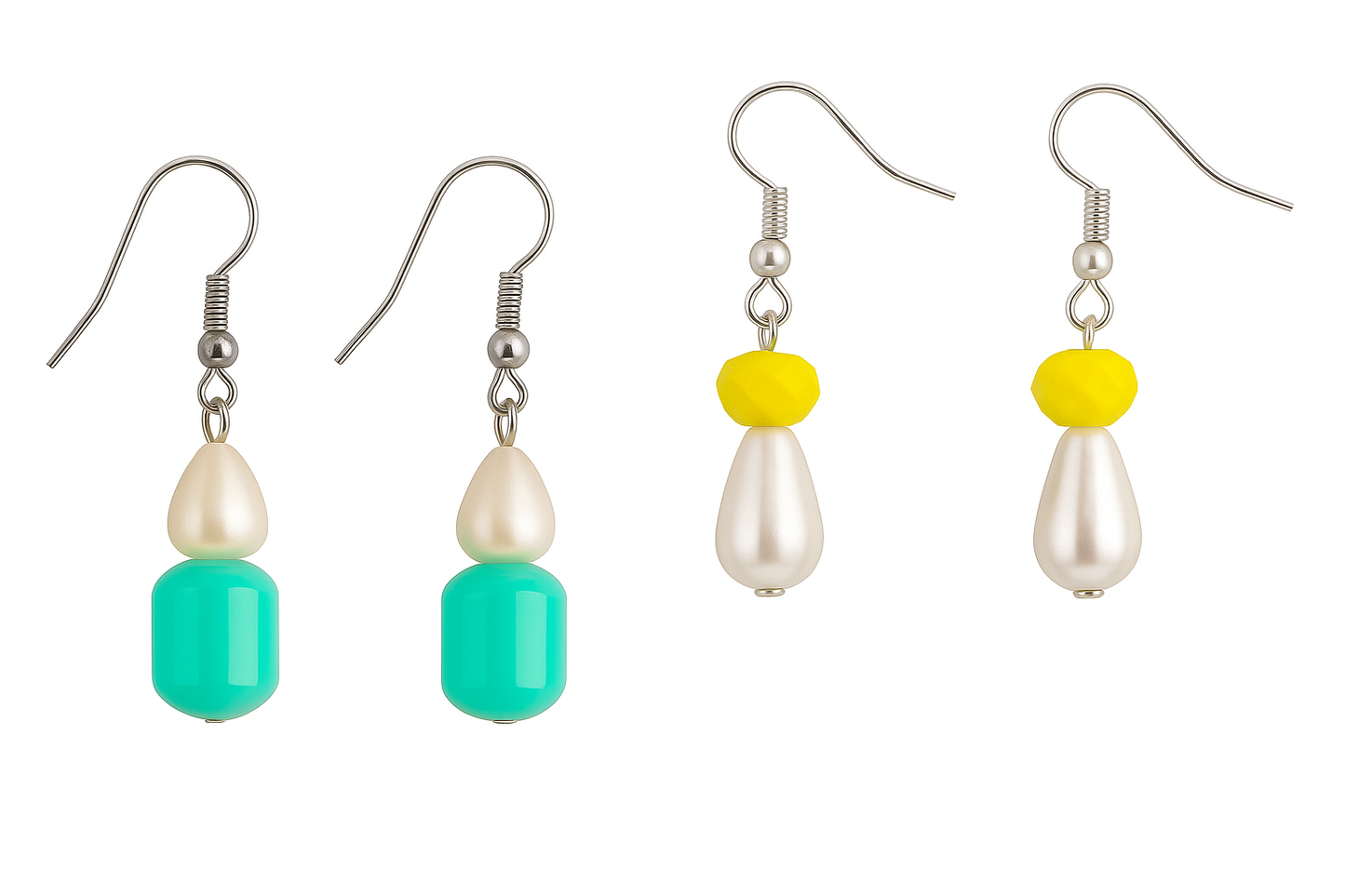 Beaded dangle earings,Crystal Teardrop fashion earings| FRENCH WIRE | Combo Offer