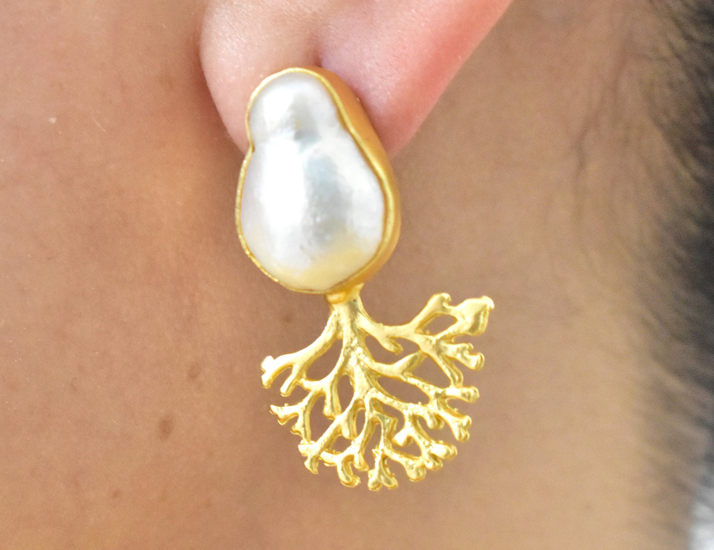 22KT Gold Plated Brass Luxury Earrings
