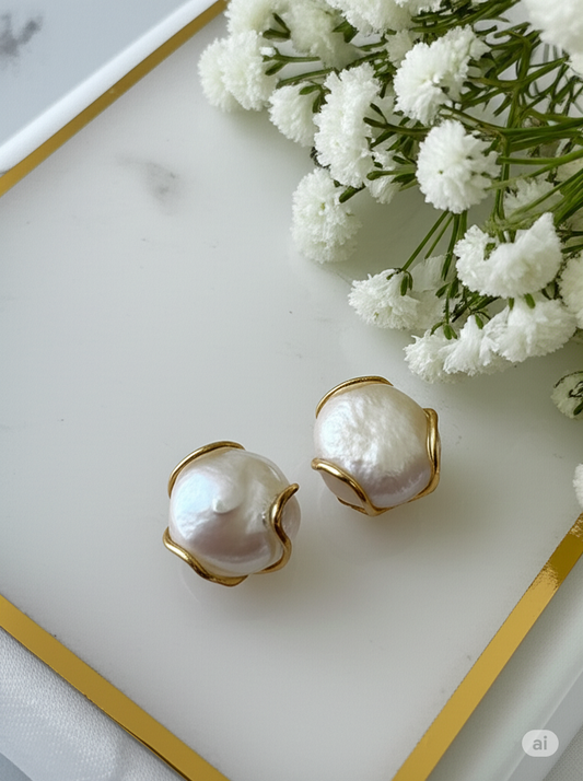 Elegant Daily Wear Studs | PEARL