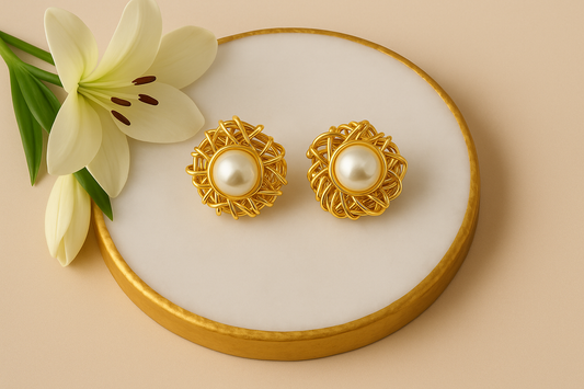 Elegant Daily Wear Studs | PEARL