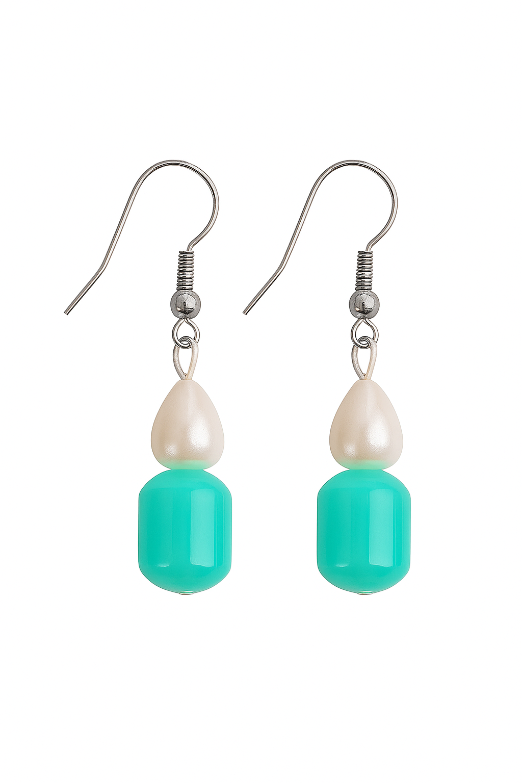 Beaded dangle earings,Crystal Teardrop| FRENCH WIRE | Triplet Offer