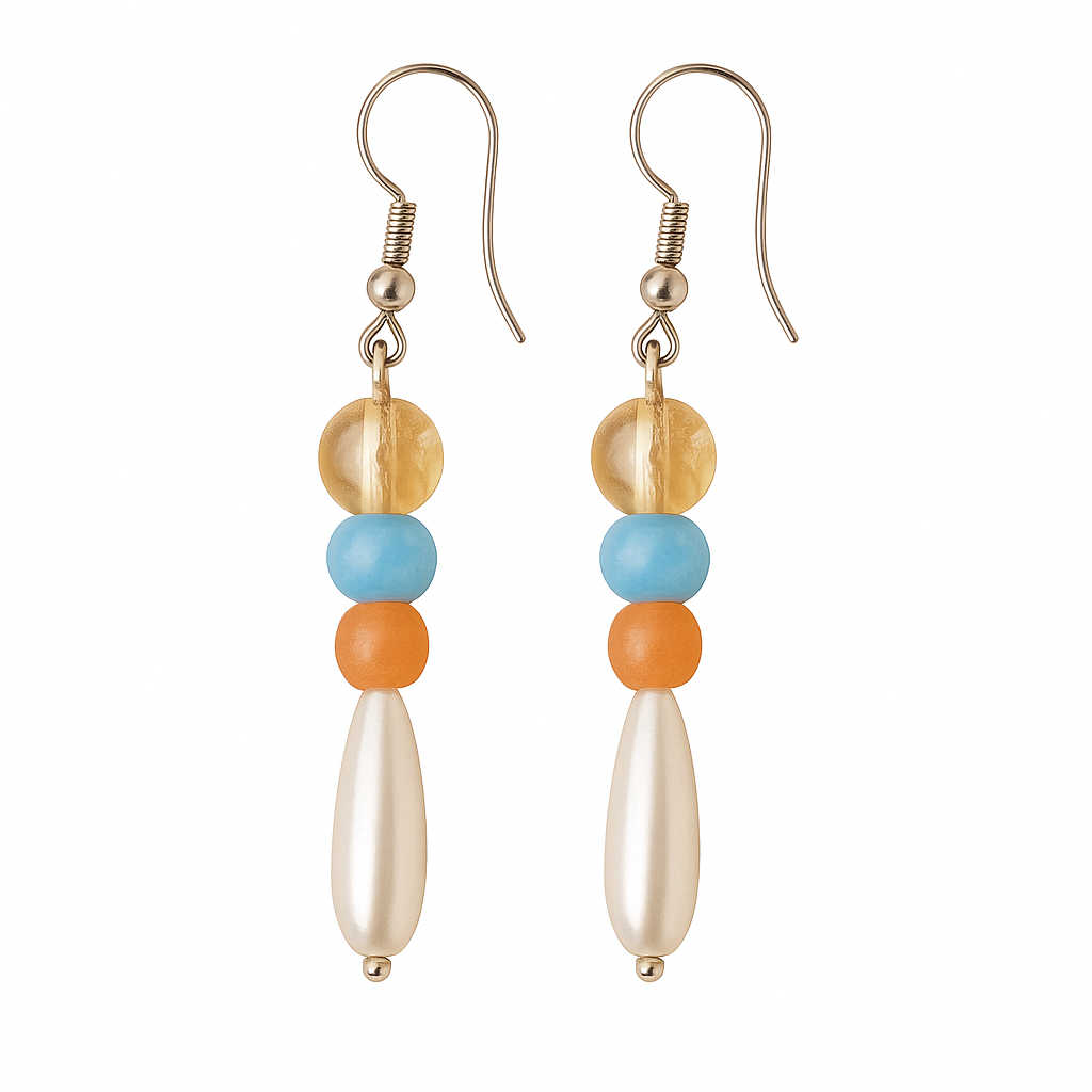 Tear Drop pearl earings| FRENCH WIRE | Triplet Offer