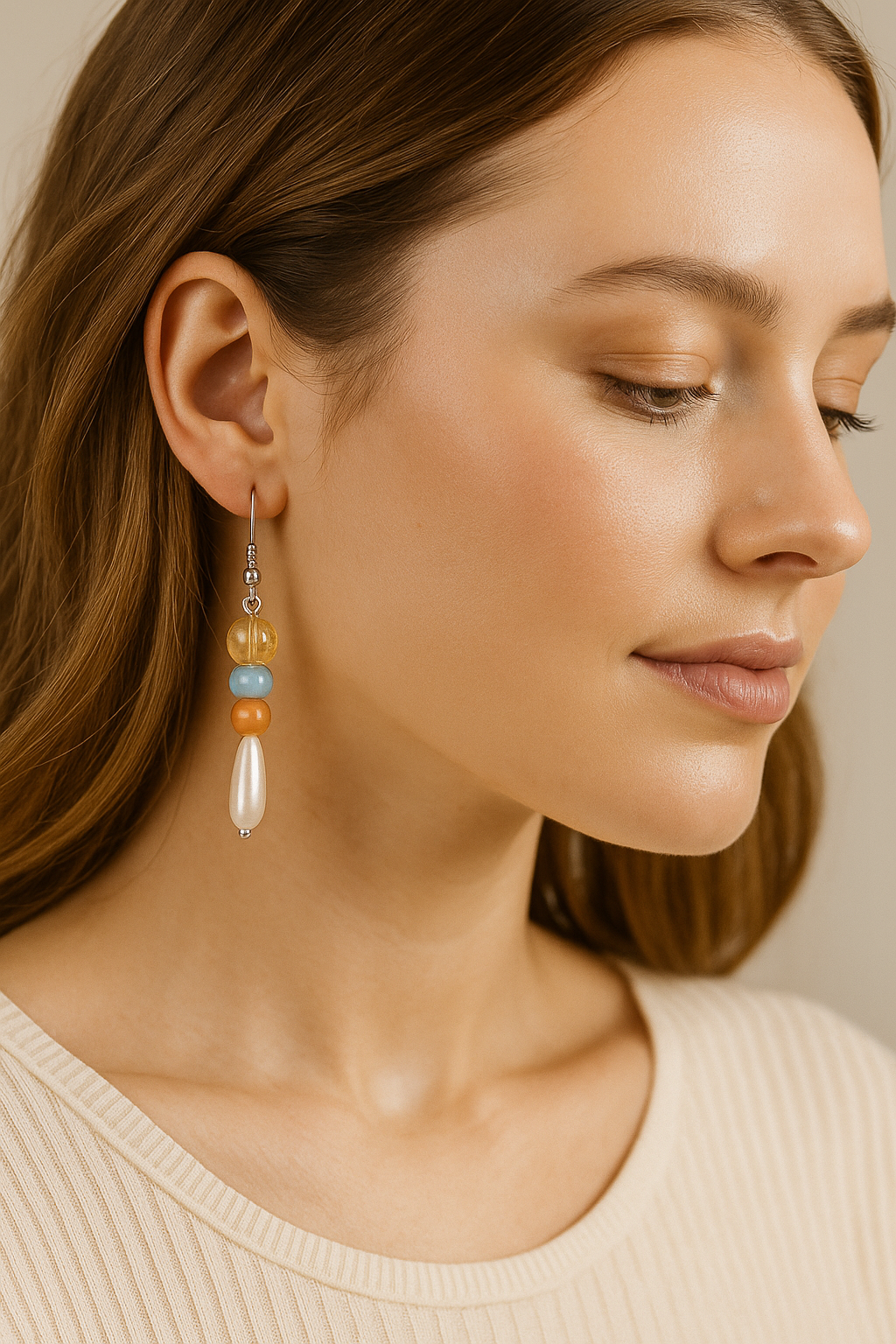 Tear Drop pearl earings| FRENCH WIRE | Triplet Offer