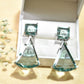 Hand made with a 22KT-SILVER Crystal Earnings