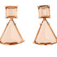 Light Brown, 22KT-SILVER Polished Earring