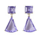Lavender, 22KT-SILVER Polished Earring