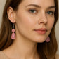 Beaded dangle earings,Crystal Teardrop fashion earings| FRENCH WIRE | Combo Offer