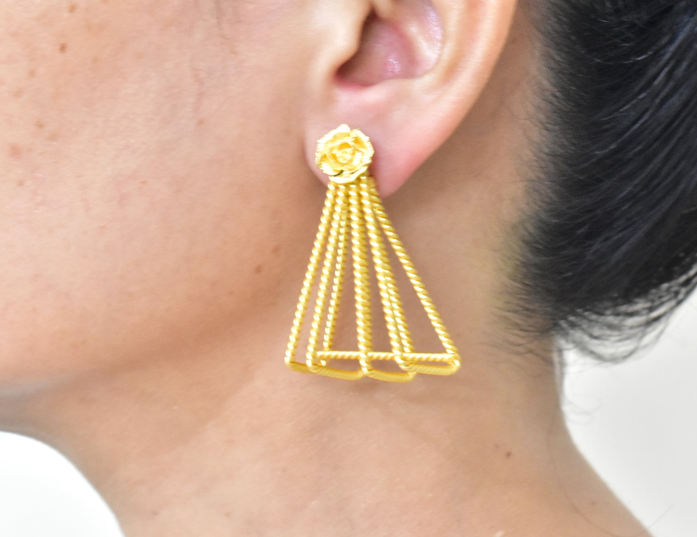 22KT Gold Plated Brass Luxury Earrings