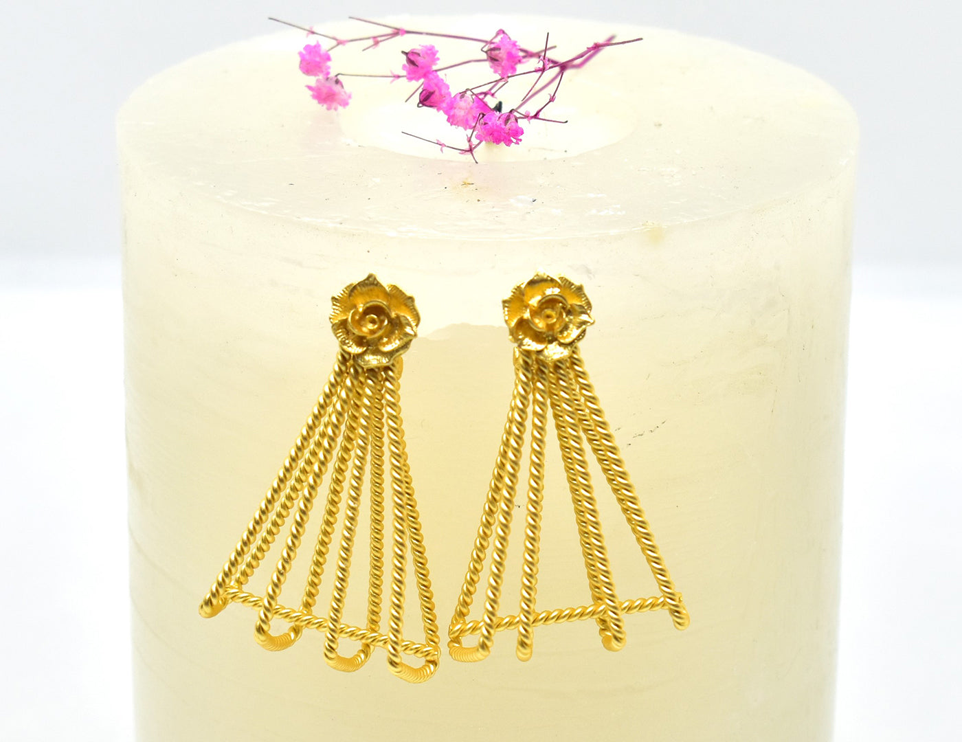 22KT Gold Plated Brass Luxury Earrings