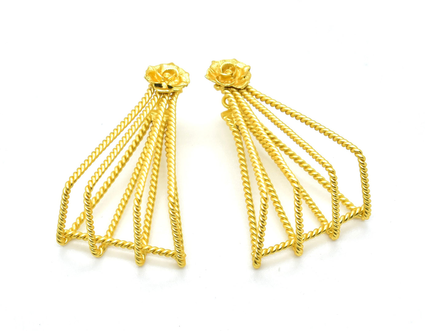 22KT Gold Plated Brass Luxury Earrings