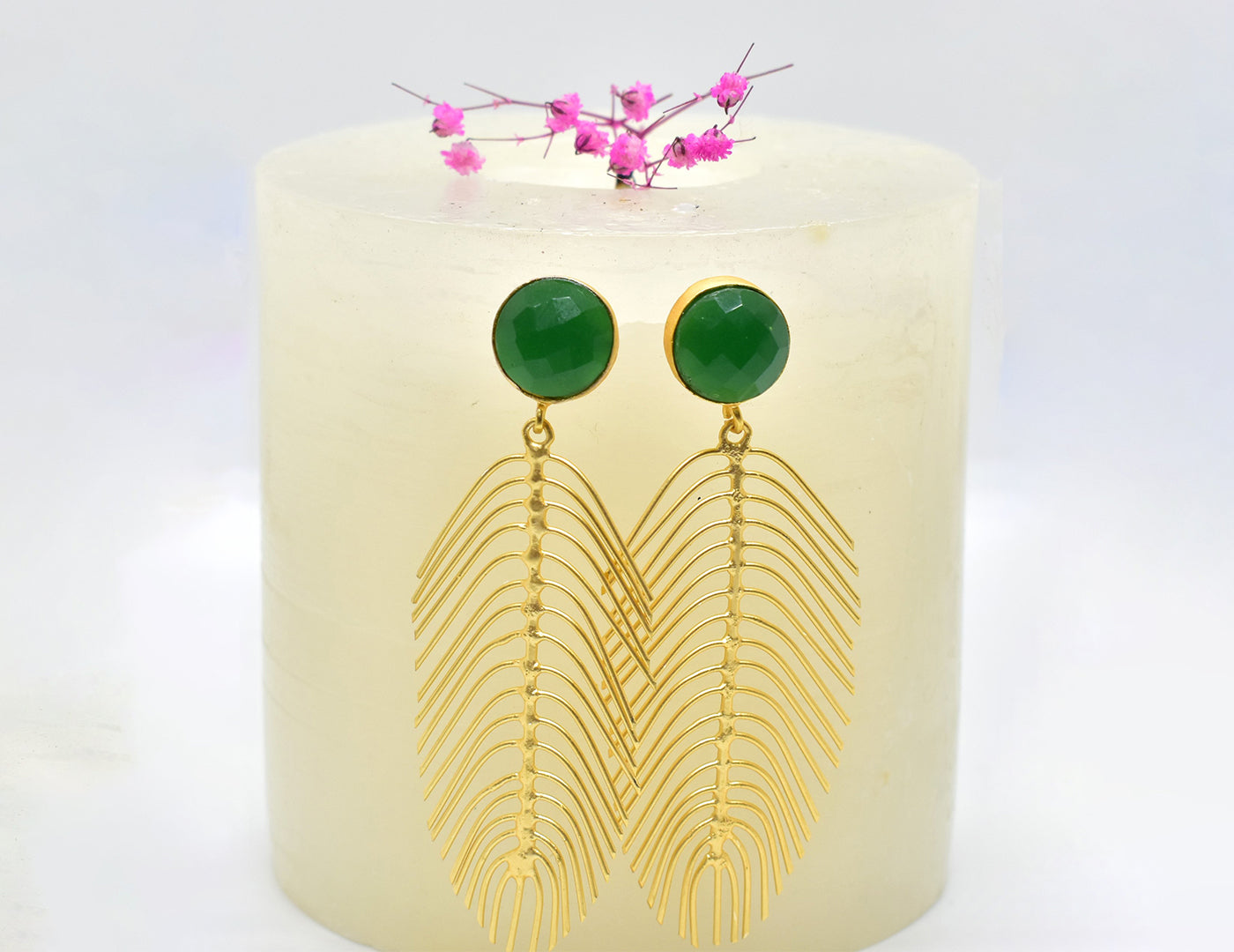 22KT Gold Plated Brass Luxury Earrings