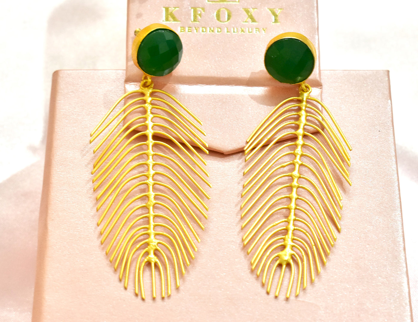 22KT Gold Plated Brass Luxury Earrings