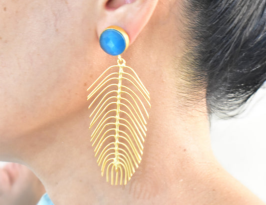 22KT Gold Plated Brass Luxury Earrings