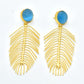 22KT Gold Plated Brass Luxury Earrings