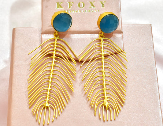 22KT Gold Plated Brass Luxury Earrings