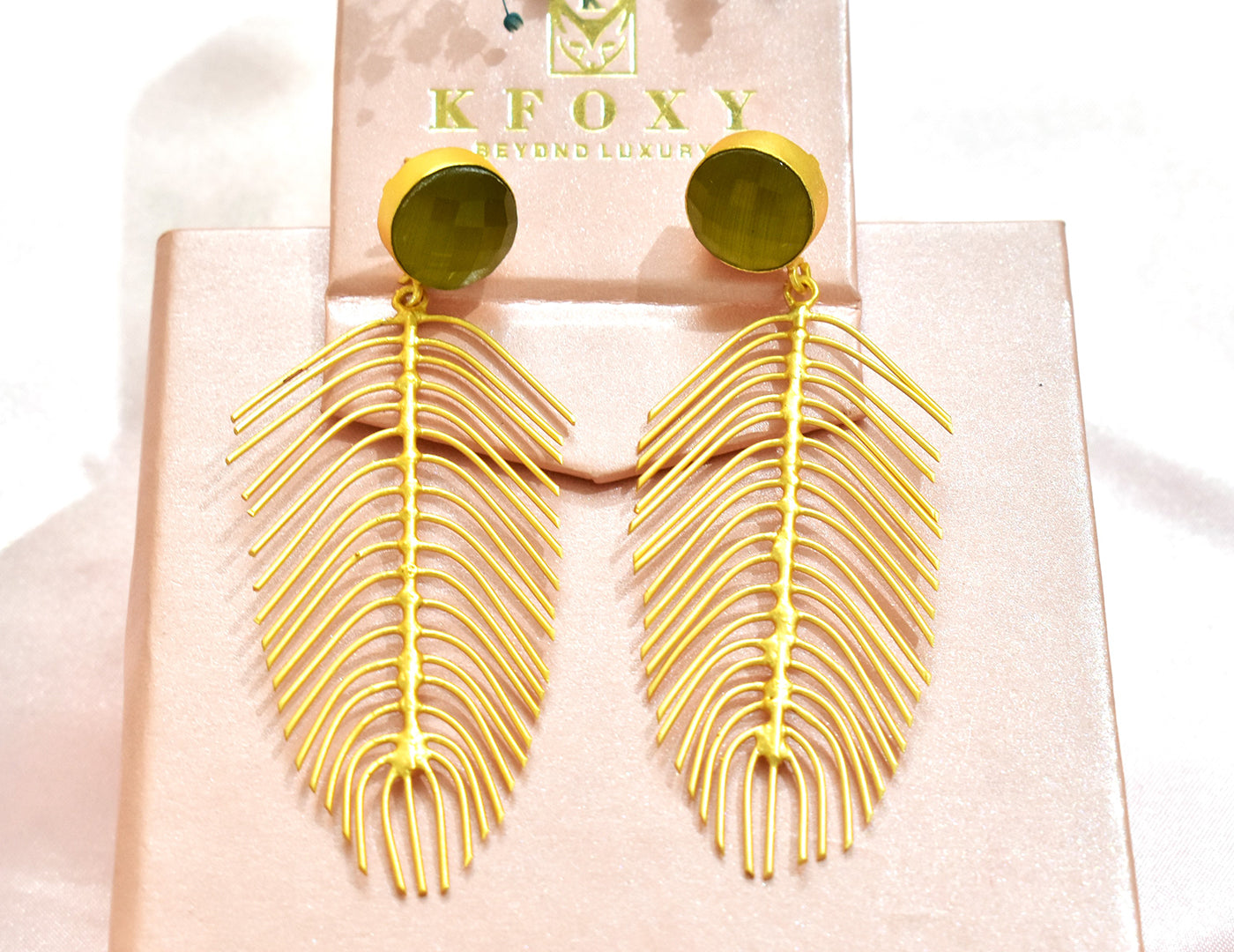 22KT Gold Plated Brass Luxury Earrings