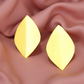 Geomatric design fusion earings | Golden | Screw Type