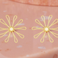 Geomatric design fusion earings | Golden | Screw Type