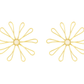 Geomatric design fusion earings | Golden | Screw Type