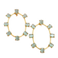 Geomatric design fusion earings | Golden | Screw Type