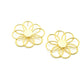 Geomatric design fusion earings | Golden | Screw Type