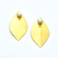 Geomatric design fusion earings | Golden | Screw Type