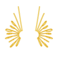 Geomatric design fusion earings | Golden | Screw Type
