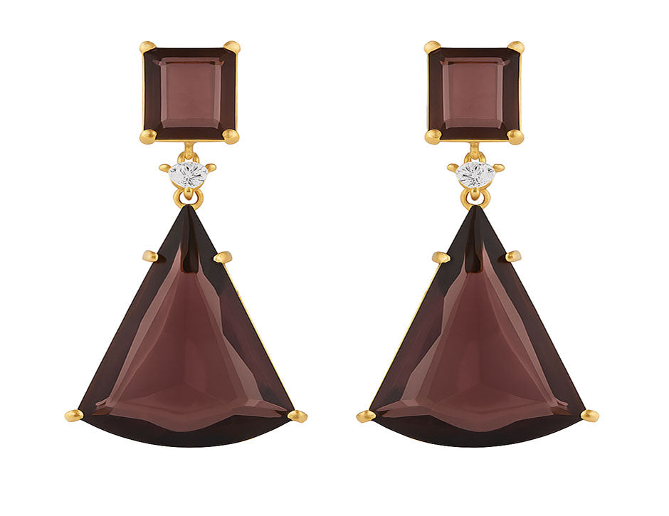 Brown, 22KT Gold Finish
