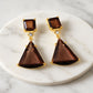Brown, 22KT Gold Finish