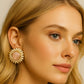 Elegant Daily Wear Studs | LIGHT PEACH