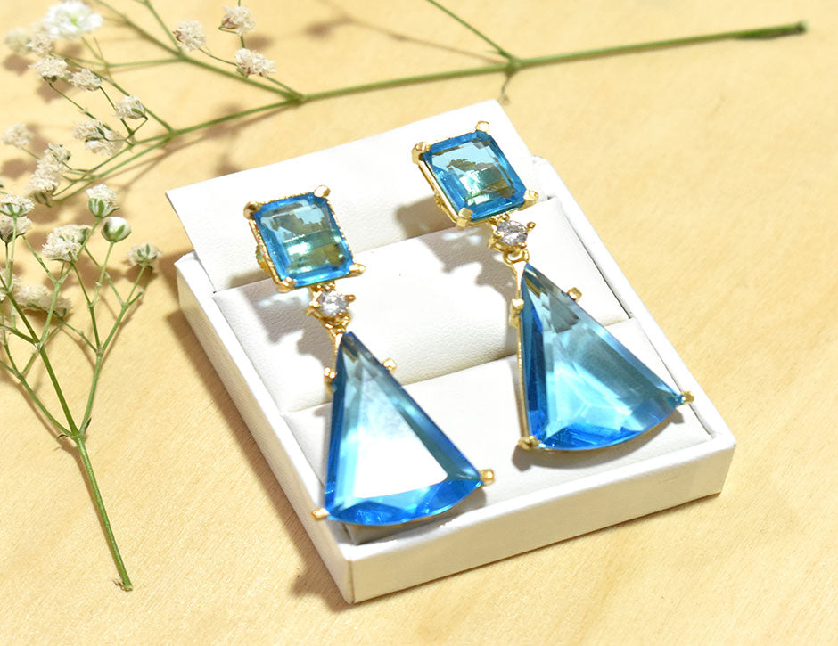Blue, 22KT Gold Finish