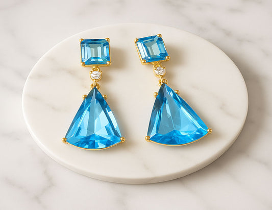 Blue, 22KT Gold Finish