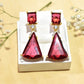 Maroon, 22KT Gold Finish