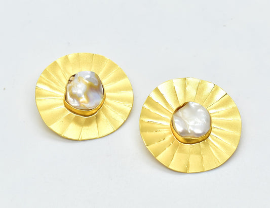 22KT Gold Plated Brass Luxury Earrings