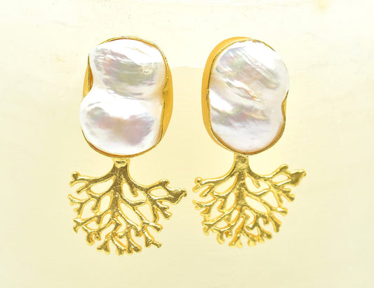 22KT Gold Plated Brass Luxury Earrings