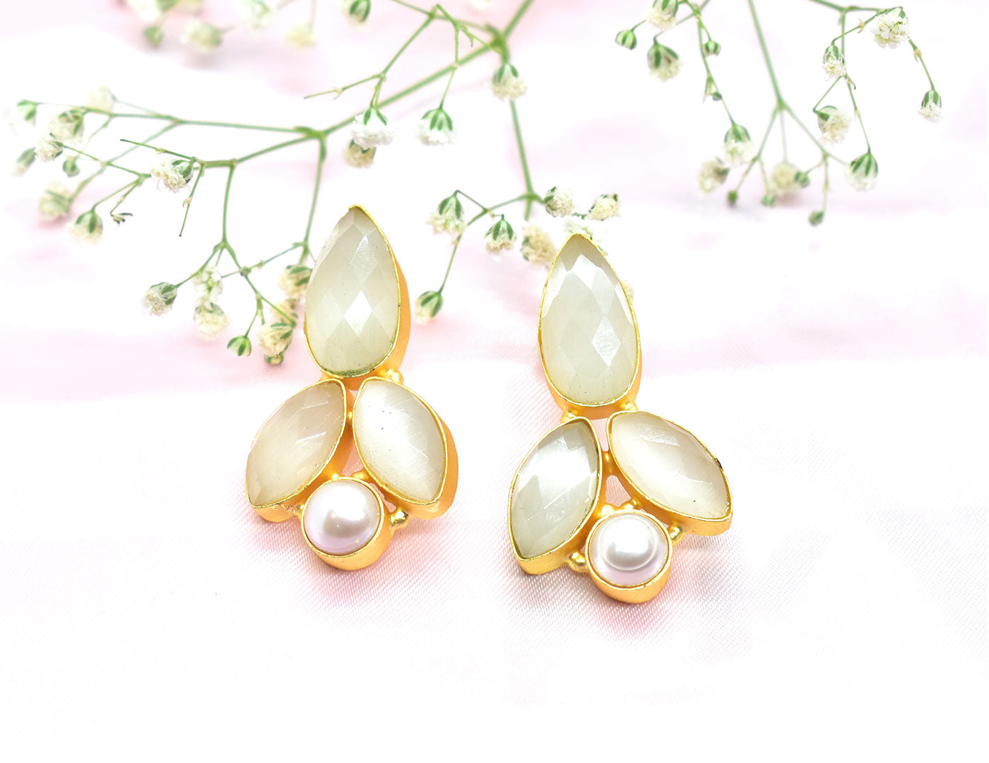 22KT Gold Plated Brass Luxury Earrings