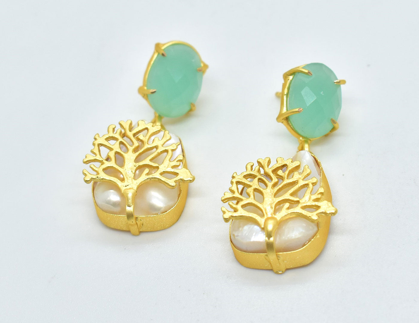 22KT Gold Plated Brass Luxury Earrings