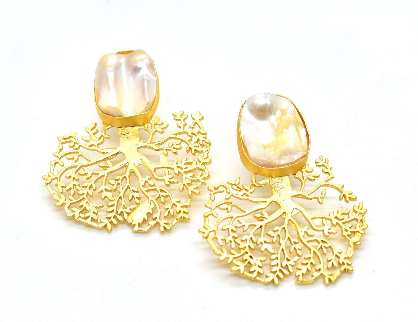 22KT Gold Plated Brass Luxury Earrings