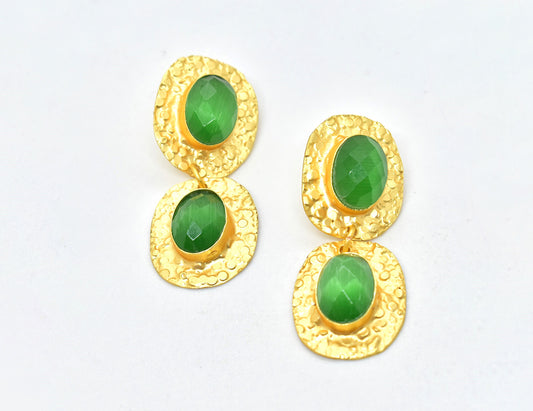 22KT Gold Plated Brass Luxury Earrings