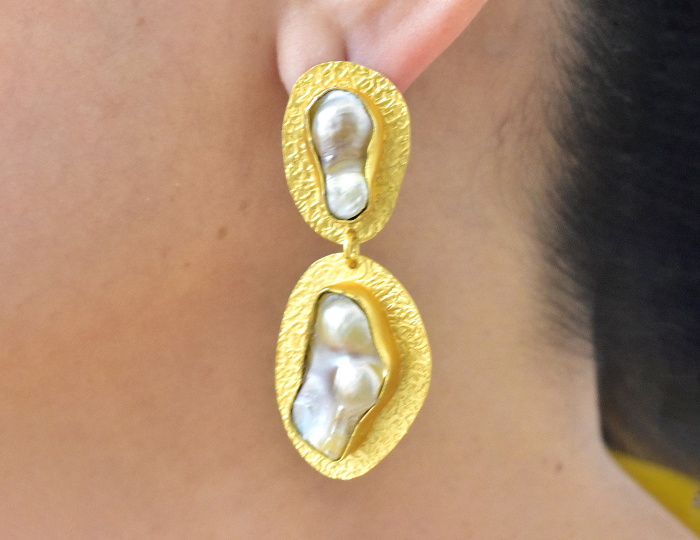 22KT Gold Plated Brass Luxury Earrings