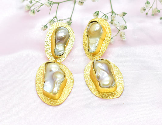 22KT Gold Plated Brass Luxury Earrings