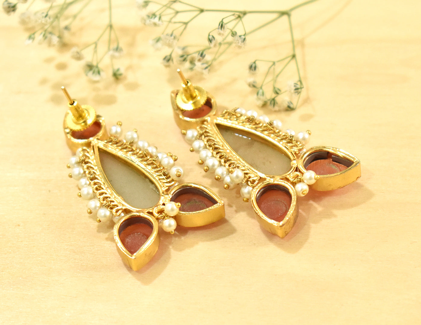 22KT Gold Plated Brass Luxury Earrings