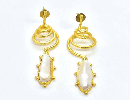 22KT Gold Plated Brass Luxury Earrings