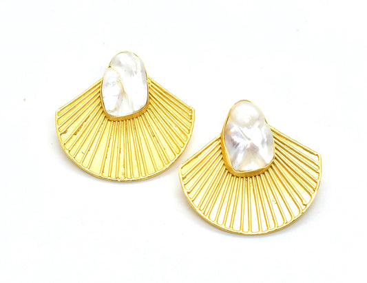 22KT Gold Plated Brass Luxury Earrings