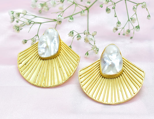 22KT Gold Plated Brass Luxury Earrings