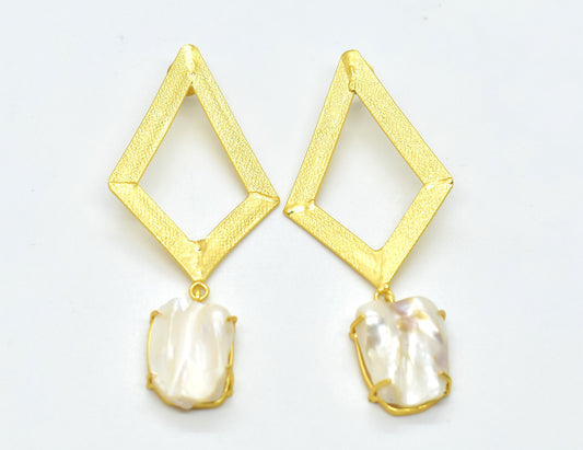 22KT Gold Plated Brass Luxury Earrings