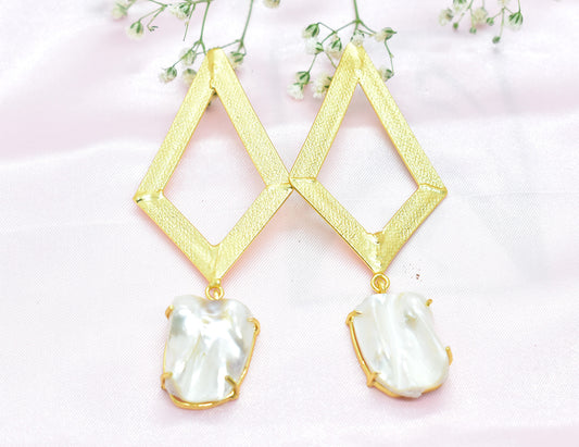 22KT Gold Plated Brass Luxury Earrings