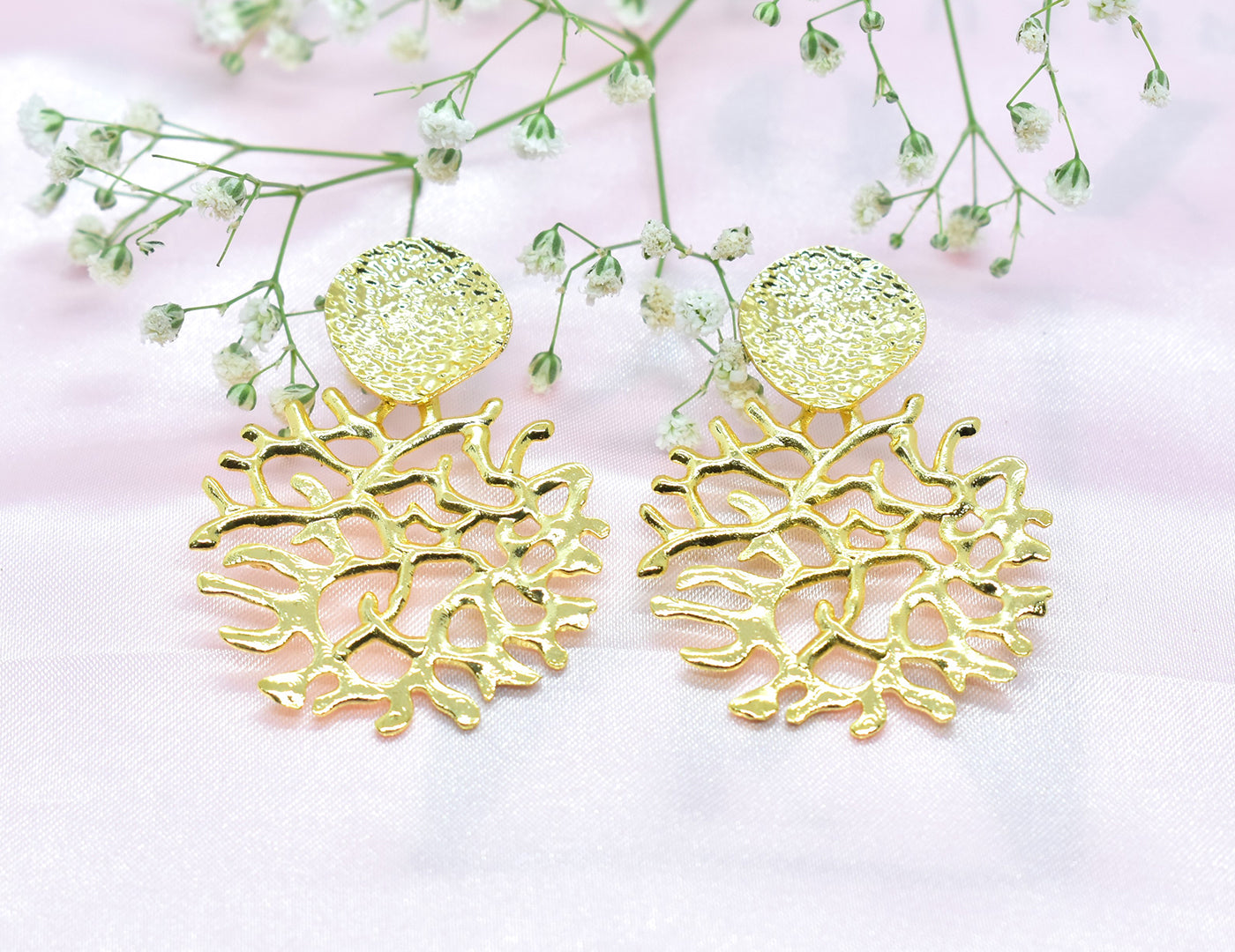 22KT Gold Plated Brass Luxury Earrings