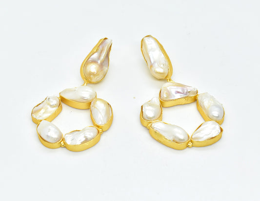 22KT Gold Plated Brass Luxury Earrings