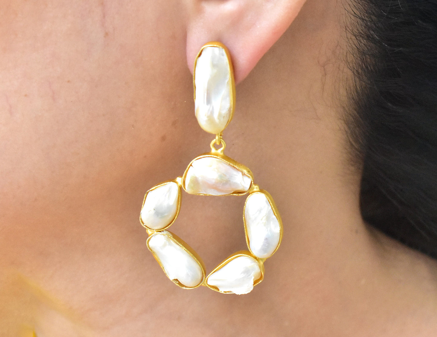 22KT Gold Plated Brass Luxury Earrings